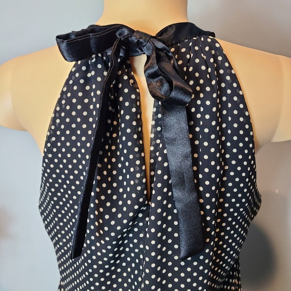 Jonathan Martin VTG Polka Dot Lace Retro Shift Dress Drop Waist Y2K Resort Sz‎ 6 - Picture 5 of 13